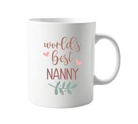 signkitsuk World's Best Nanny - Thoughtful Appreciation Gift for Nannies - Durable and Stylish Coffee Cup with Vibrant Print - Ideal for Everyday Use
