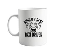 signkitsuk World's Best Taxi Driver 11oz Coffee Mug - Funny Appreciation Gift for Professional Cabbies, Ride-Share Drivers & Chauffeurs - Unique Present for Birthdays, Holidays, or Just Because