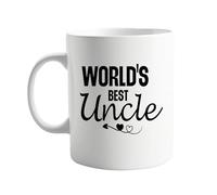 signkitsuk World's Best Uncle 11oz Mug - Coffee Cup for Men, Birthday Present for Uncles - Humorous Ceramic Gift for Coffee and Tea Lovers - Unique Gag Gift for The Funniest Uncle for Him