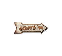 SignMission D-A-10-999843 10 x 30 in. Indoor & Outdoor Decor Direction Sticker Vinyl Wall Decals - Goats - 24 in.