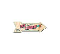SignMission D-A-12-999807 12 x 36 in. Indoor & Outdoor Decor Direction Sticker Vinyl Wall Decals - Ice Cream Homemade - 24 in.