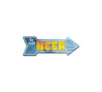 SignMission D-A-12-999810 12 x 36 in. Indoor & Outdoor Decor Direction Sticker Vinyl Wall Decals - Ice Cold Beer 2 - 24 in.