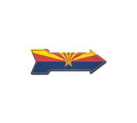 SignMission D-A-12-999971 12 x 36 in. Indoor & Outdoor Decor Direction Sticker Vinyl Wall Decals - Arizona Flag - 24 in.
