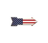 SignMission D-A-12-999983 12 x 36 in. Indoor & Outdoor Decor Direction Sticker Vinyl Wall Decals - American Flag - 24 in.