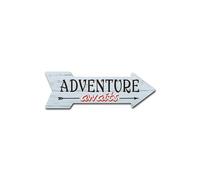 SignMission D-A-12-999994 12 x 36 in. Indoor & Outdoor Decor Direction Sticker Vinyl Wall Decals - Adventure Awaits - 24 in.