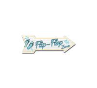 SignMission D-A-8-999867 8 x 24 in. Indoor & Outdoor Decor Direction Sticker Vinyl Wall Decals - Flip Flop Zone - 24 in.