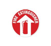 SignMission FD-C-16-99936 16 x 16 in. Non-Slip Circle Vinyl Floor Decal - Fire Extinguisher