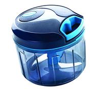 SIGNORA WARE Manual Food Chopper - Pull Cord Manual Processor - Blue Stainless Steel Blades (725ml)