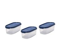 Signoraware Modular Oval No.1 Container Set, 500Ml, Set Of 3 Mod Blue
