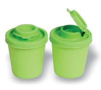 Signoraware Spice Dwarf Salt and Pepper Shaker Gnome 90 ml Ideal for Car, Office, Camping & On the Go - Order Salt Shaker Spices Spice Gnomes 90 ml Green Set of 2