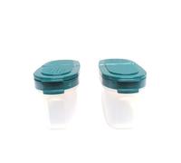 Signoraware Spice Dwarf Salt and Pepper Shakers Ideal for Car, Office, Camping and On the Go - Order Salt Shaker Spices (Spice Dwarfs 120 ml Dark Green Pack of 2)