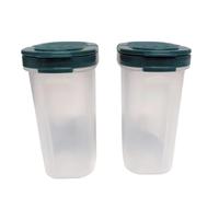 Signoraware Spice Dwarf Salt and Pepper Shakers Ideal for Car, Office, Camping and On the Go - Order Salt Shaker Spices (2 Spice Giants, 280 ml, Dark Green)
