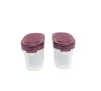 Signoraware Spice Dwarf Salt and Pepper Shakers Ideal for Car, Office, Camping and On the Go - Order Salt Shaker Spices (Spice Dwarfs 120 ml Wine Red Pack of 2)