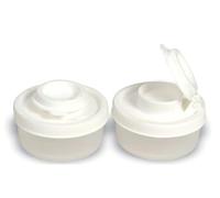 Signoraware Spice Dwarf Salt and Pepper Shakers Ideal for Car, Office, Camping & On the Go - Order Salt Shaker Spices (Set of 2 Spice Gnomes 40 ml, White)