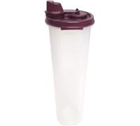 SIGNORAWARE Swiss Round Compact Container Storage Modular Rondovision Oil Easy Flow Transparent (Transparent Wine Red 1.1 Litres)