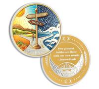 Signpost 8 Year Sobriety Coin, Eight Year Sober AA Chips Recovery Gifts