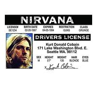 Signs 4 Fun Kurt Cobain's, Authentic-Looking Novelty Drivers License, Credit Card Size