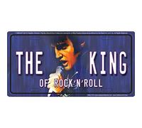 Signs 4 Fun S4L3105 Elvis The King License Plate