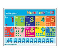 Signs 4 Learning know Your Numbers 1-10 A3 Poster, Heavy Duty, 297mm x 420mm