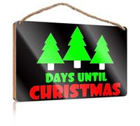 Signs And Plaques Countdown To Christmas With Festive Trees! Pool Stuff Pool Stuff(15X28CM)