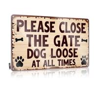 Signs For Garage Keep The Gate Closed For Your Dog'S Safety Tin Sign Room Signs For Bedroom Funny Plaques For Men(30X40CM)