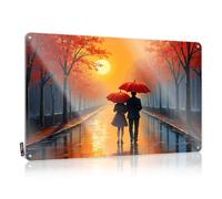 Signs For Garage Romantic Walk Under The Full Moon Tin Sign Room Signs For Bedroom Funny Plaques For Men(30X40CM)