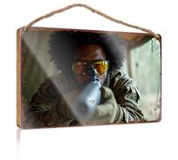 Signs For Kitchen Camouflaged Soldier Aims Through Scope In Jungle Setting Wooded Sign Pool Decor Cool Posters For Guys(23X35CM)