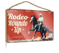 Signs For Kitchen Rodeo Roundup: In The Heart Of Cowboy Culture. Funny Bedroom Decor Retro Decor(15X28CM)