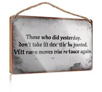 Signs For Kitchen Those Who Did Yesterday Don't Take Life For Granted. Funny Bedroom Decor Retro Decor(15X28CM)
