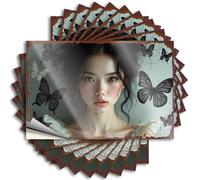 Signs For Man Cave Butterfly Dreams: A Whimsical Portrait Stickers 10Pcs Outdoor Signs And Decor Decaor Sign(12X18CM)
