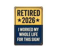 Signs for Retired Men - Eye-Catching Retirement Board Photo Prop Keepsake | Vintage Retirement Party Decoration,For Women Men The Bedroom Offices Cafes Bookstores Banks Book