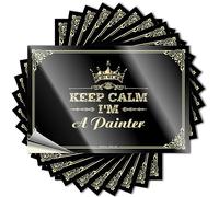 Signs - Keep Calm I'm A Painter Animal Water Bottle Funny Room Sign for