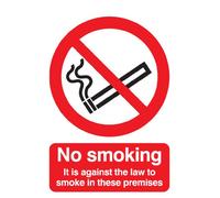 Signs & Labels FPH05050R Sign Board, No Smoking