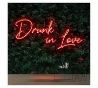 Signs Lamp Neon Signs Drunk in Love Lights USB Powered, Adjustable Brightness Neon Lights Suitable for Party Decor 20.5cmx42cm(H)