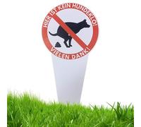 Signs Not to Dirty Dogs | Double-Sided Sign for Dog Dejections for Gardens - Bright and Stable Warning for Yard Pets Walks Near