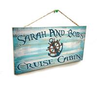 Signs Plaques Personalized "Your Name's" Cruise Cabin Ship Cruising Custom House Decor