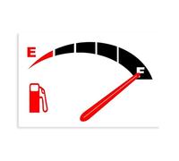 Signs Symbols A Full Fuel Tank Poster Canvas Poster Bedroom Decor Landscape Office Room Decor Gift Unframe: 16x24inch(40x60cm)