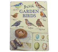 signs-unique British Garden Birds Tin Sign (og 2015), Multi, 10144_SML