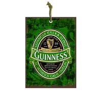 signs-unique Guinness Green Label Mini Metal Sign Hanging Decoration 80mm x110mm (sg)