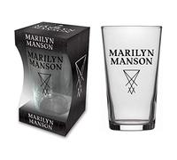 signs-unique Marilyn Manson Logo Pint/Beer Glass (rz)