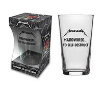 signs-unique Metallica Hardwired to Self-Destruct Pint Beer Glass (rz)