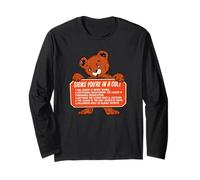 Signs You’re In A Cult Funny Bear Political Satire Long Sleeve T-Shirt