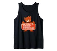 Signs You’re In A Cult Funny Bear Political Satire Tank Top