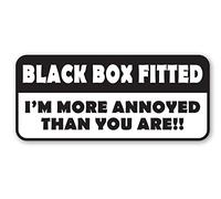 Signs247 BLACK BOX FITTED Sticker - I'M MORE ANNOYED THAN YOU ARE - Window Bumper Door Decal