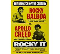 Signs247 Rocky 2 Stallone Boxing Poster/Print/Picture Satin Photo Paper - A1-594mm x 841mm