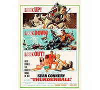 Signs247 Thunderball James Bond 007 Sean Connery Poster/Print/Picture Satin Photo Paper - A3-297mm x 420mm