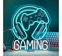 SIGNSHIP Gaming Neon Light Sign Gaming Headset Neon Sign Dimmable for Decor Game Headset Led Signs Wall Decor for Game Room,Man Cave,Room,Gaming-Space, Gift for Boys