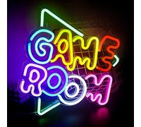 SIGNSHIP Green Game Room Neon Signs Led Neon Light for Wall Decoration USB Powered Cool Colorful Letter Neon Sign Art Wall Decor for Bedroom Game Room Living Room Bar Party Decor Boys Gift