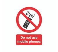 Signslab Do Not Use Mob Phone PVC A5