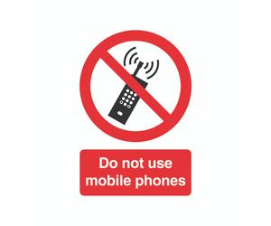 Signslab Do Not Use Mob Phone PVC A5